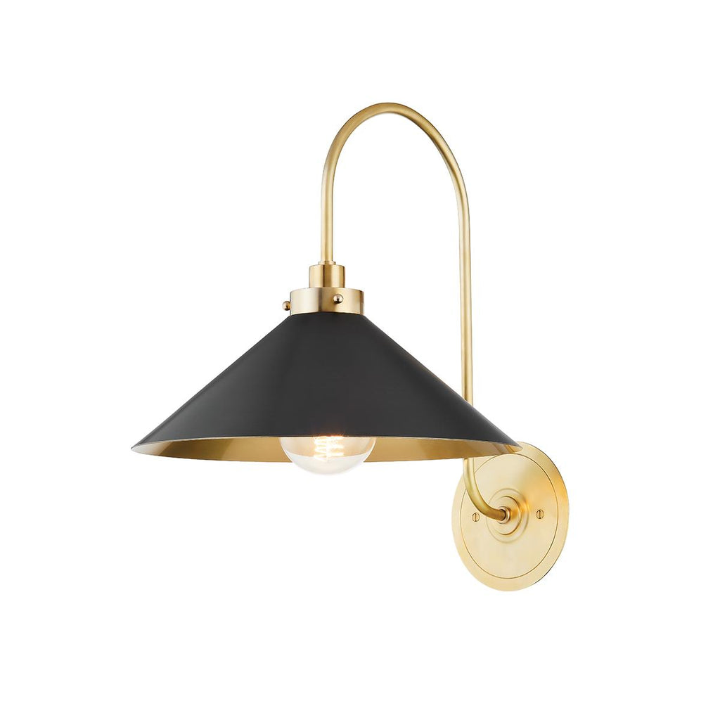 Hudson Valley Lighting Clivedon Aged Brass 12W x 12L x 16H Wall Sconce