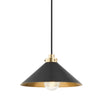 Hudson Valley Lighting Clivedon Aged Brass 12W X 12L X 6.5H Pendant