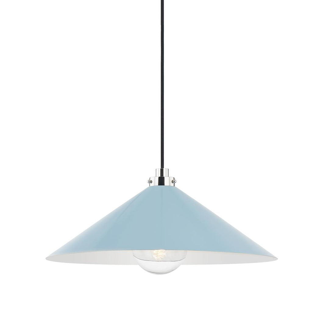 Hudson Valley Lighting Clivedon Polished Nickel 20W x 20L x 8.5H Pendant