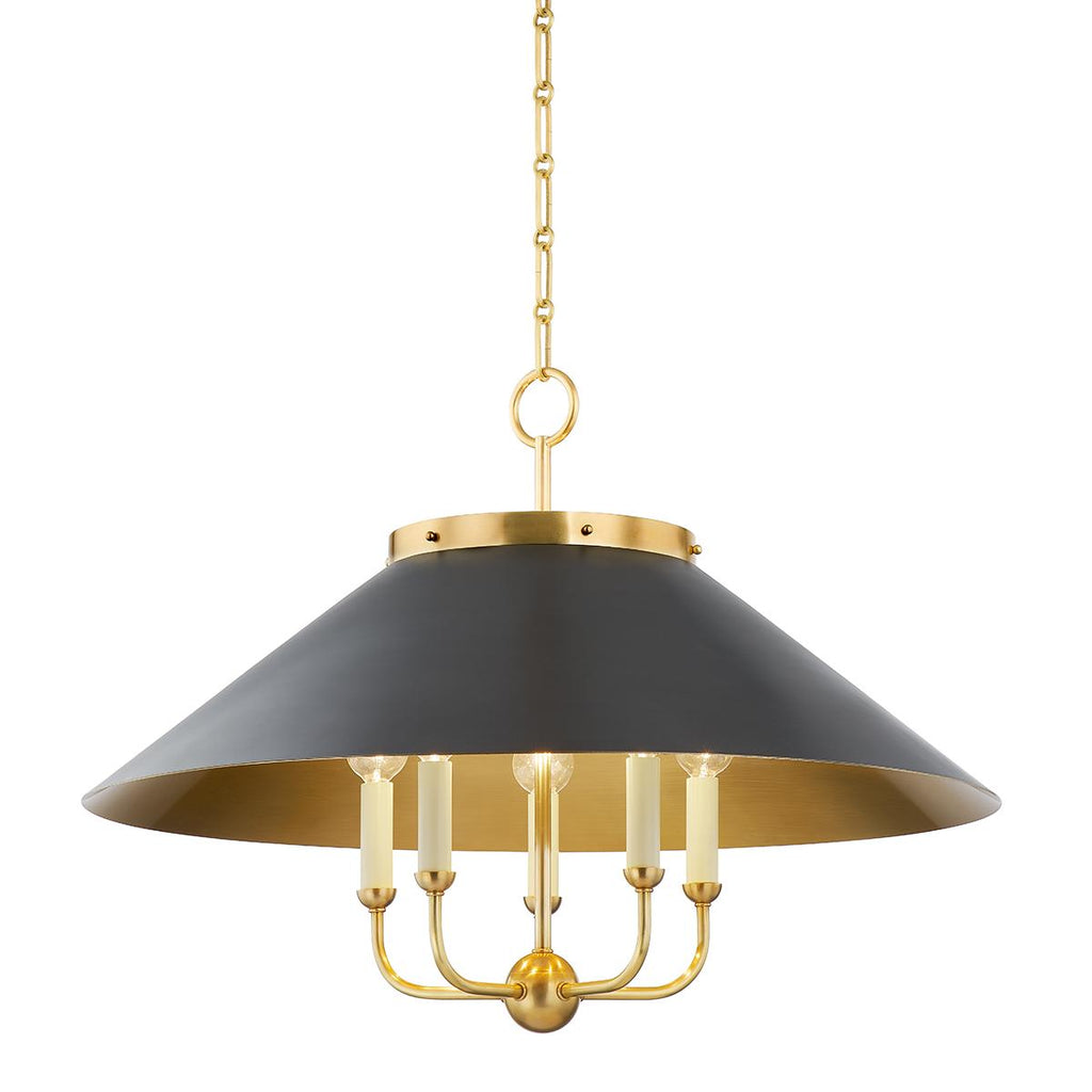 Hudson Valley Lighting Clivedon AGED BRASS/DISTRESSED BRONZE 27.5W x 27.5L x 20.25H Chandelier