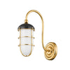 Hudson Valley Lighting Holkham Aged Brass 4.75W X 4.75L X 12.75H Wall Sconce