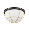 Hudson Valley Lighting Holkham Aged Brass 12.5W X 12.5L X 6.75H Flush Mount