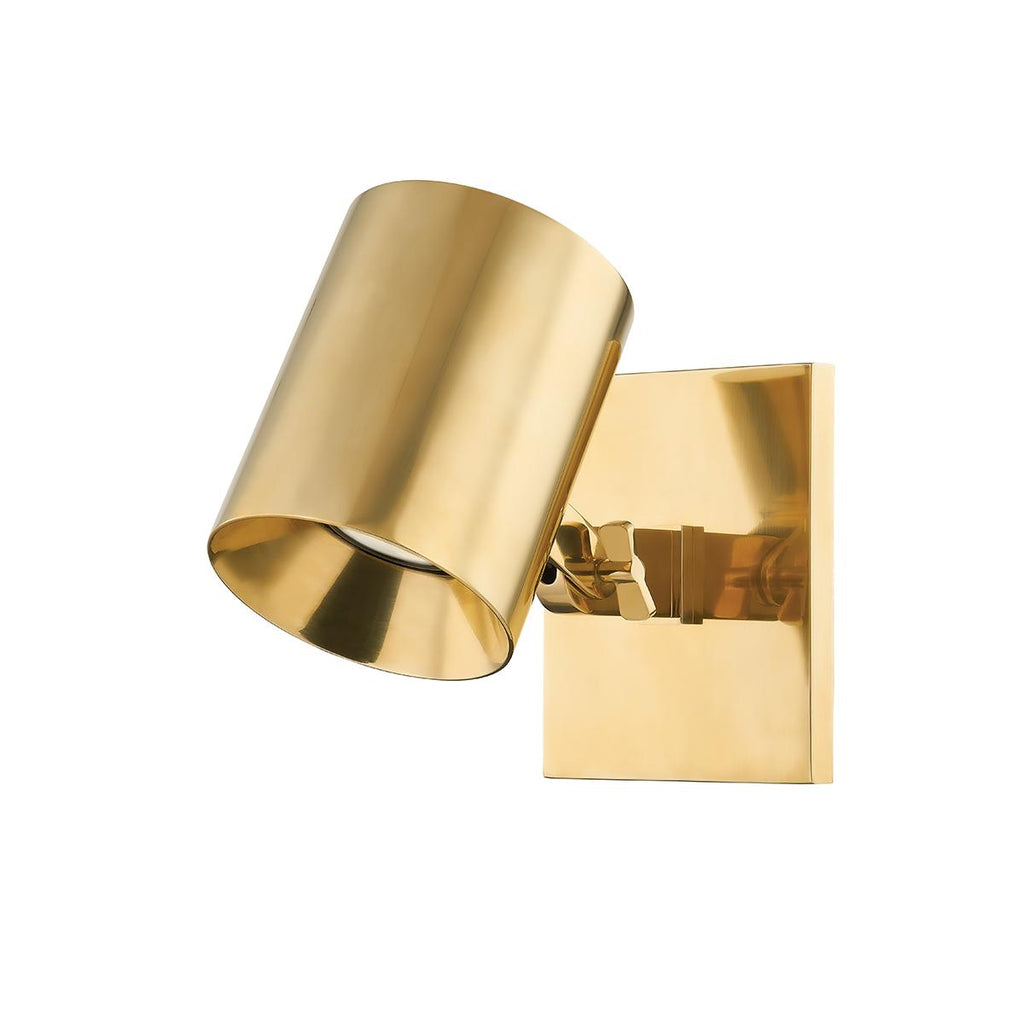 Hudson Valley Lighting Highgrove Aged Brass 4.75W x 4.75L x 5.75H Wall Sconce