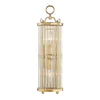 Hudson Valley Lighting Glass No.1 Aged Brass 5.75W X 5.75L X 19H Wall Sconce