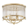 Hudson Valley Lighting Glass No.1 Aged Brass 19W X 19L X 12.75H Semi-Flush Mount