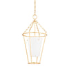 Hudson Valley Lighting Worchester Vintage Gold Leaf 13W X 13L X 24.5H Pendant