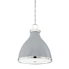 Hudson Valley Lighting Painted No. 3 Polished Nickel/Parma Gray Combo 16.5W X 16.5L X 18.5H Pendant