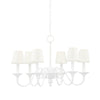 Hudson Valley Lighting Windsor White Plaster 29.5W X 29.5L X 19H Chandelier