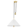 Hudson Valley Lighting Dorset Aged Brass 20.25W X 20.25L X 14H Pendant