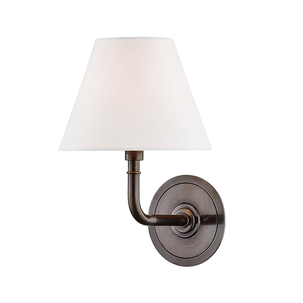 Hudson Valley Lighting Signature No.1 Distressed Bronze 8W x 8L x 11.25H Wall Sconce