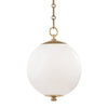 Hudson Valley Lighting Sphere No.1 Aged Brass 11.25W X 11.25L X 15.25H Pendant