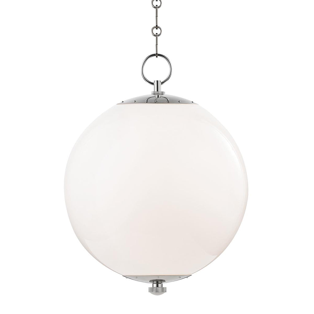 Hudson Valley Lighting Sphere No.1 Polished Nickel 16W x 16L x 20.75H Pendant