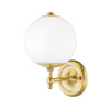 Hudson Valley Lighting Sphere No.1 Aged Brass 6.5W X 6.5L X 11H Wall Sconce