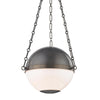 Hudson Valley Lighting Sphere No.2 Distressed Bronze 16.5W X 16.5L X 12.75H Pendant