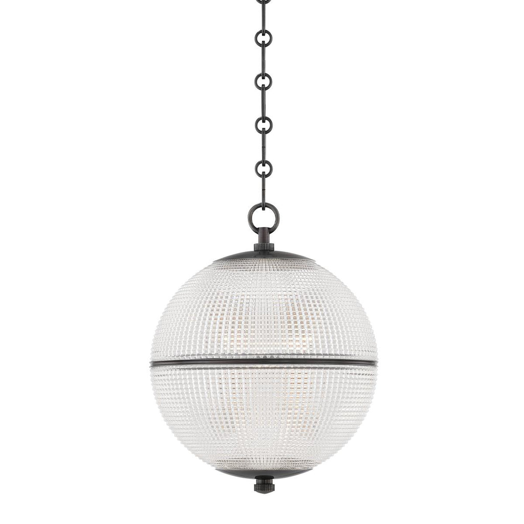 Hudson Valley Lighting Sphere No. 3 Distressed Bronze 13W x 13L x 16.75H Pendant