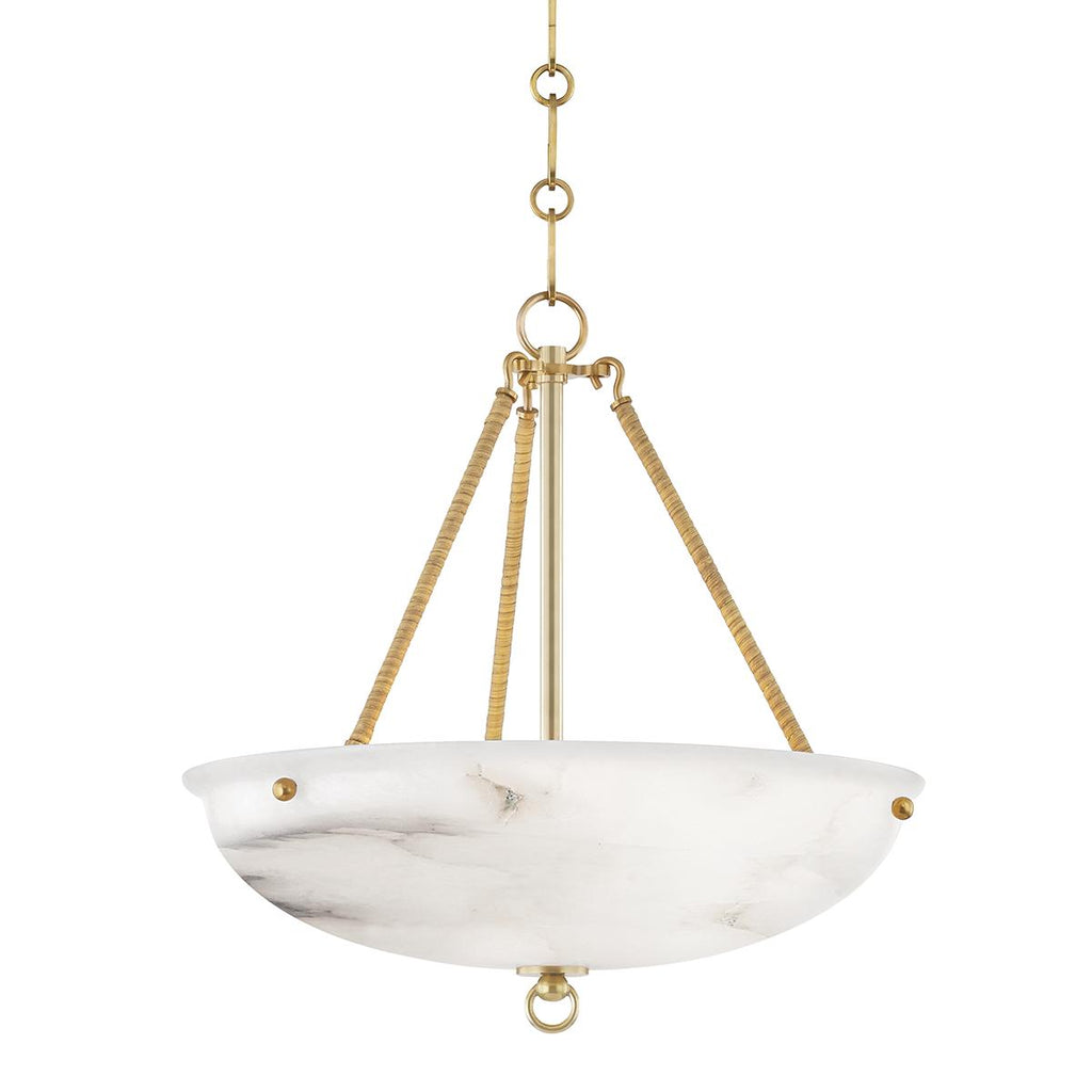 Hudson Valley Lighting Somerset Aged Brass 16W x 16L x 15.75H Pendant