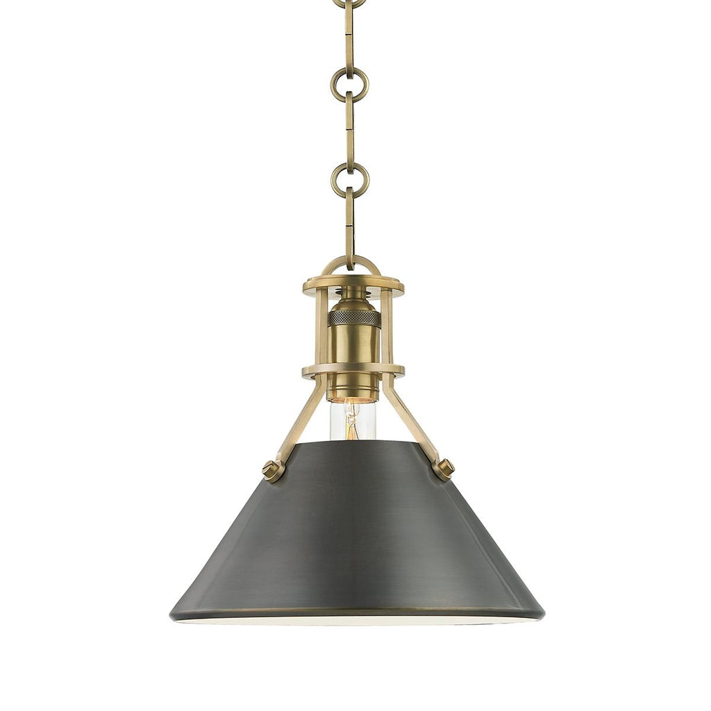 Hudson Valley Lighting Metal No. 2 Aged/antique Distressed Bronze 9.5W x 9.5L x 9.25H Pendant