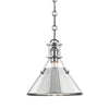 Hudson Valley Lighting Metal No. 2 Polished Nickel 9.5W X 9.5L X 9.25H Pendant