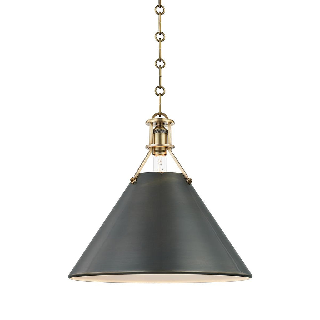 Hudson Valley Lighting Metal No. 2 Aged/antique Distressed Bronze 16W x 16L x 14.5H Pendant