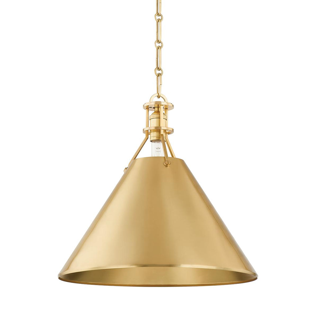 Hudson Valley Lighting Metal No. 2 Aged Brass 16W x 16L x 14.5H Pendant