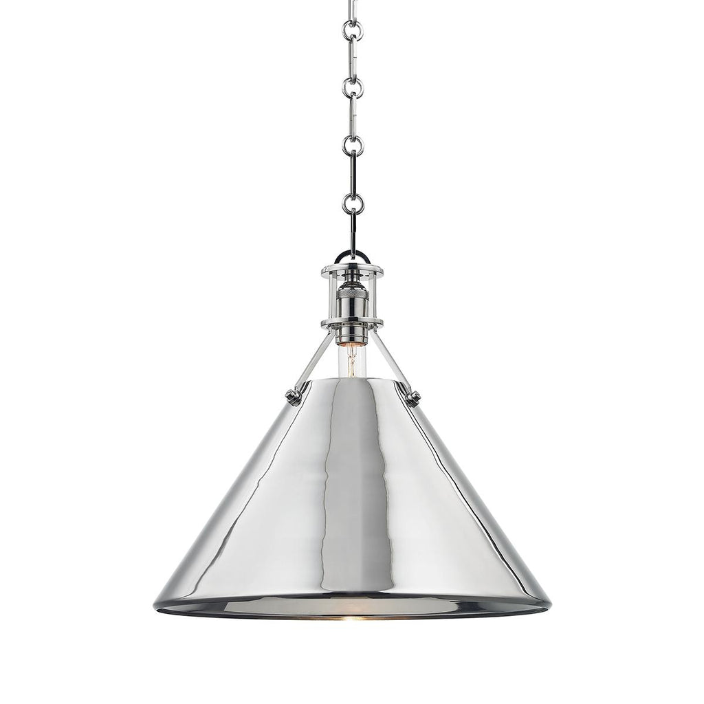 Hudson Valley Lighting Metal No. 2 Polished Nickel 16W x 16L x 14.5H Pendant