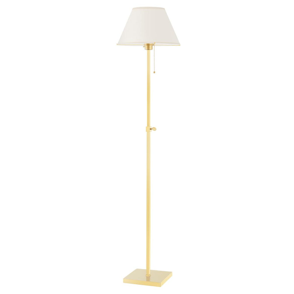 Hudson Valley Lighting Leeds Aged Brass 14.75W x 14.75L x 52H Floor Lamp