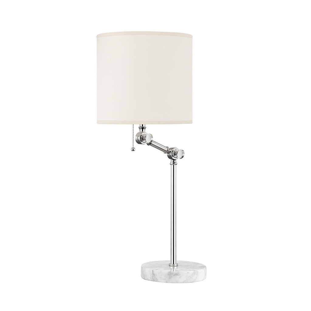 Hudson Valley Lighting Essex Polished Nickel 10W x 10L x 24.25H Table Lamp