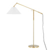 Hudson Valley Lighting Dorset Aged Brass 16.25W X 45.5L X 56.25H Floor Lamp