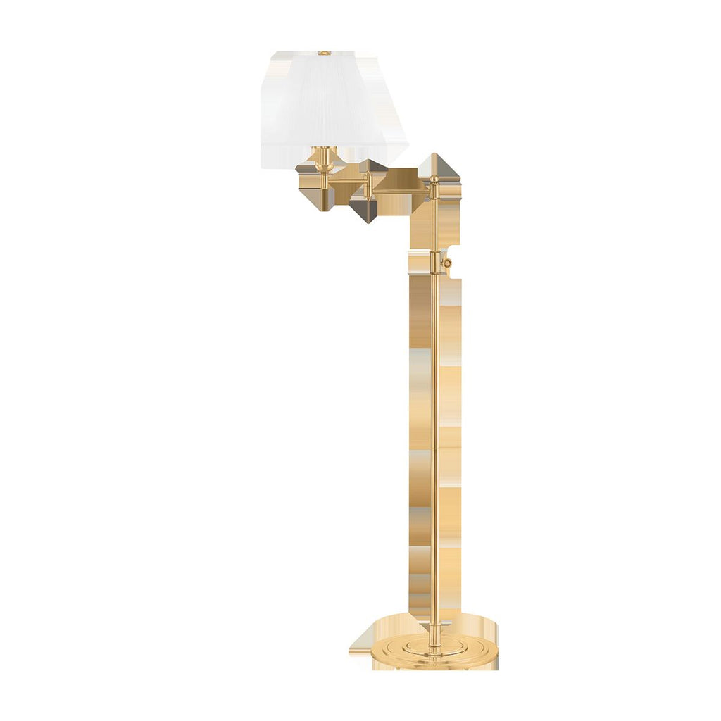 Hudson Valley Lighting Signature No.1 Aged Brass 24W x 24L x 57H Floor Lamp