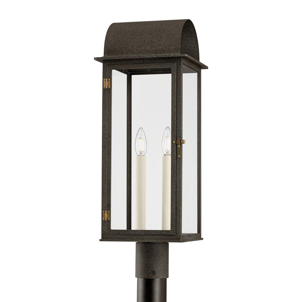 Troy Lighting BOHEN French Iron/Patina Brass 9.5W x 9.5L x 25H Flush Mount