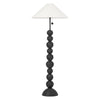 Troy Lighting Miela Forged Iron/Ceramic Black Motif 26W X 26L X 64H Floor Lamp