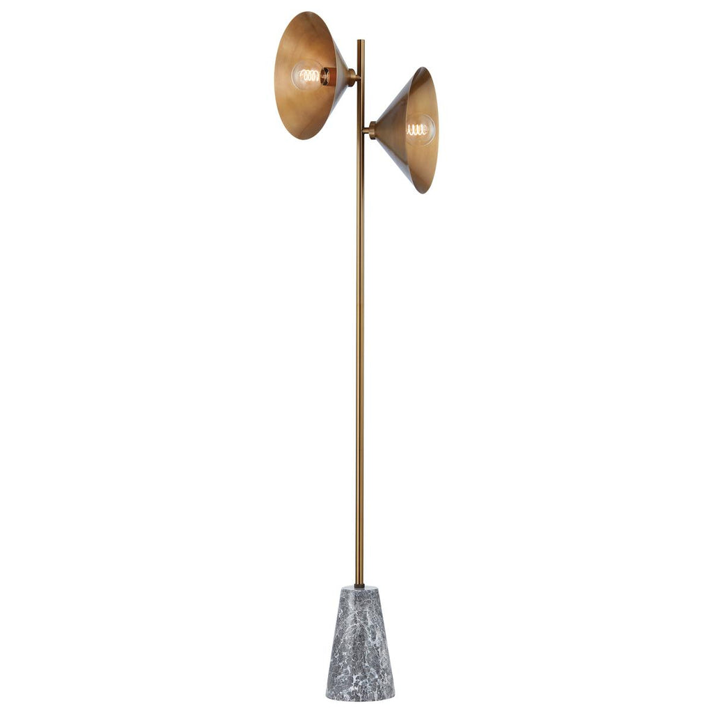 Troy Lighting Bash PATINA BRASS 16.75W x 16.75L x 64H Floor Lamp