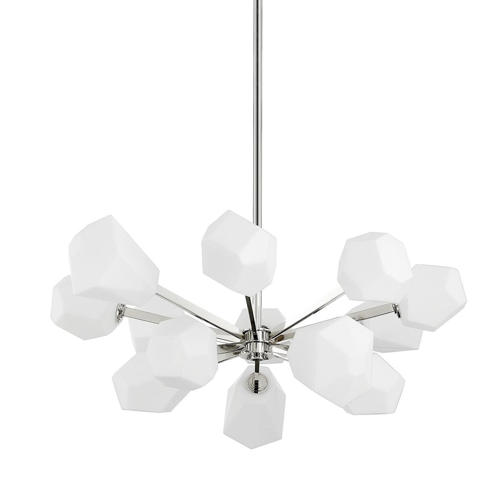 Hudson Valley Lighting Tring Polished Nickel 35.25W x 35.25L x 16H Chandelier