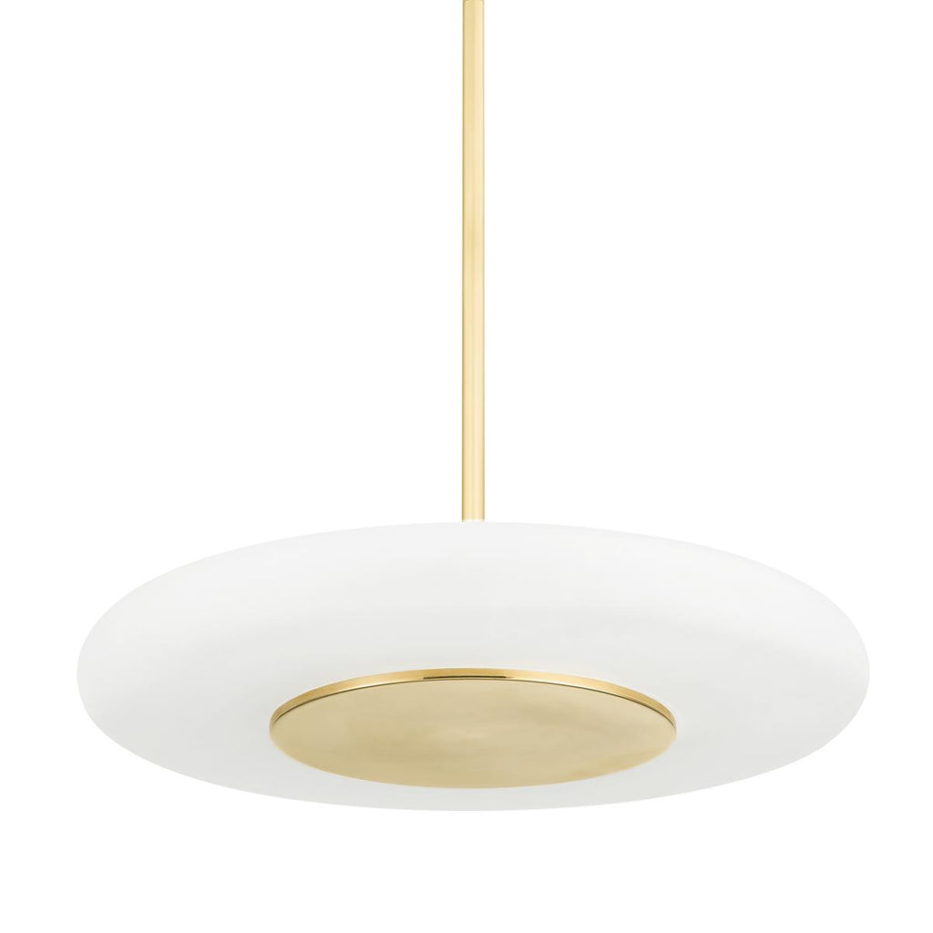 Hudson Valley Lighting Blyford Aged Brass 20.75W x 20.75L x 3.75H Pendant