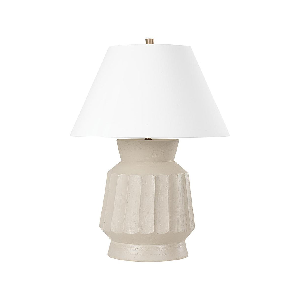 Troy Lighting Selma CERAMIC UNGLAZED GRAY 20.5W x 20.5L x 27.5H Table Lamp