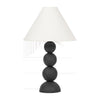 Troy Lighting Miela Forged Iron/Ceramic Black Motif 19W X 19L X 30H Table Lamp