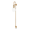 Troy Lighting Dean Patina Brass 5W X 5L X 35.5H Wall Sconce