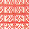 Brunschwig & Fils Pavilion Trellis Red Fabric