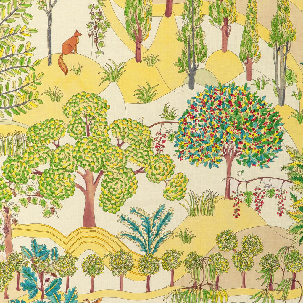 Brunschwig & Fils FOLKLORE PRINT LEAF Fabric