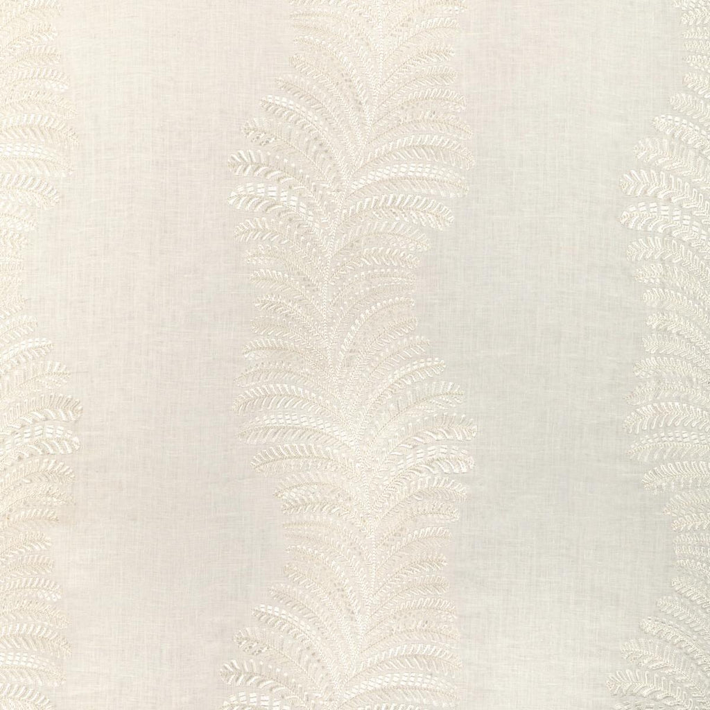 Brunschwig & Fils ROWAN EMB IVORY Drapery Fabric