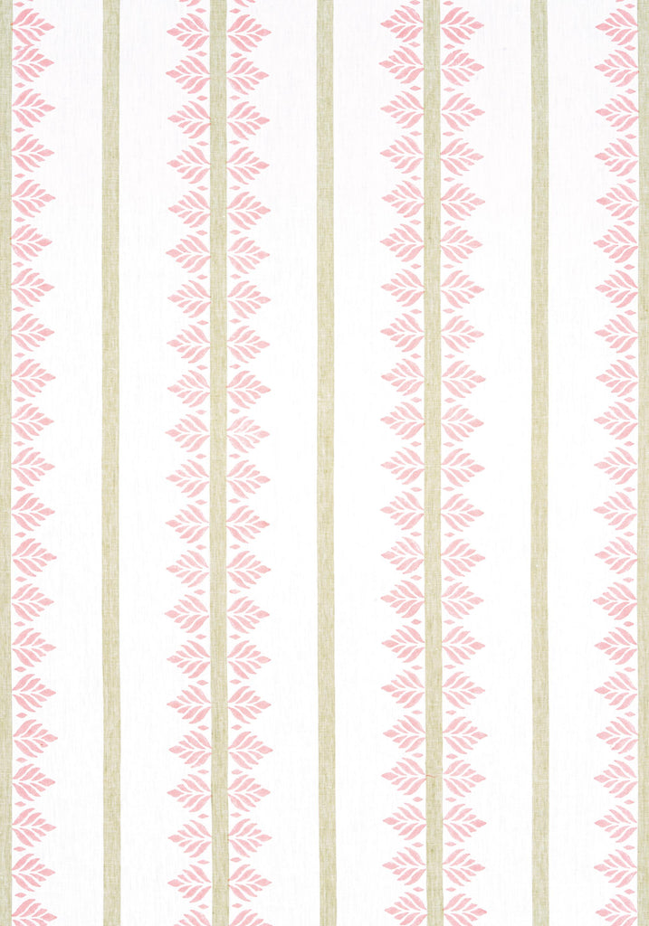 Anna French FERN STRIPE Blush Fabric