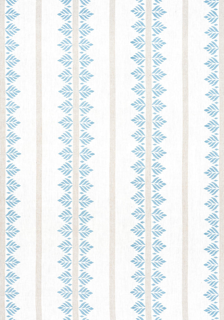 Anna French FERN STRIPE Spa Blue Fabric