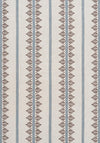 Anna French Fern Stripe Brown And Slate Fabric