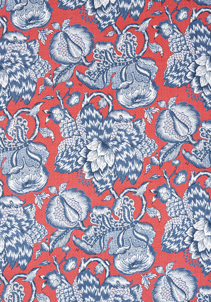 Anna French WESTMONT Red and Blue Fabric