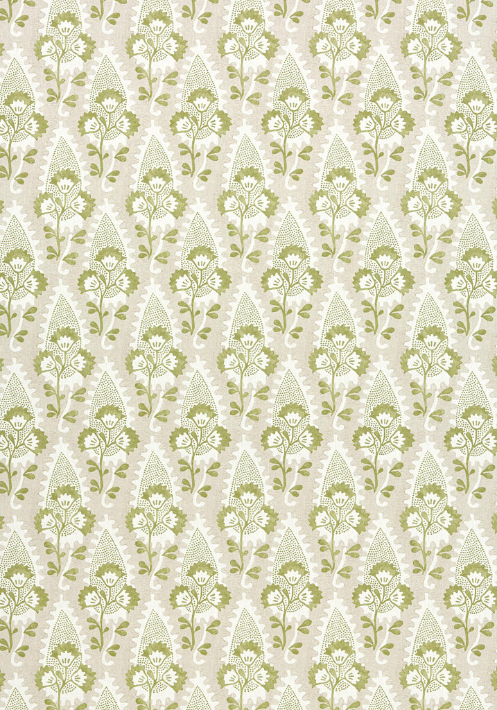 Anna French CORNWALL Green and Beige Fabric