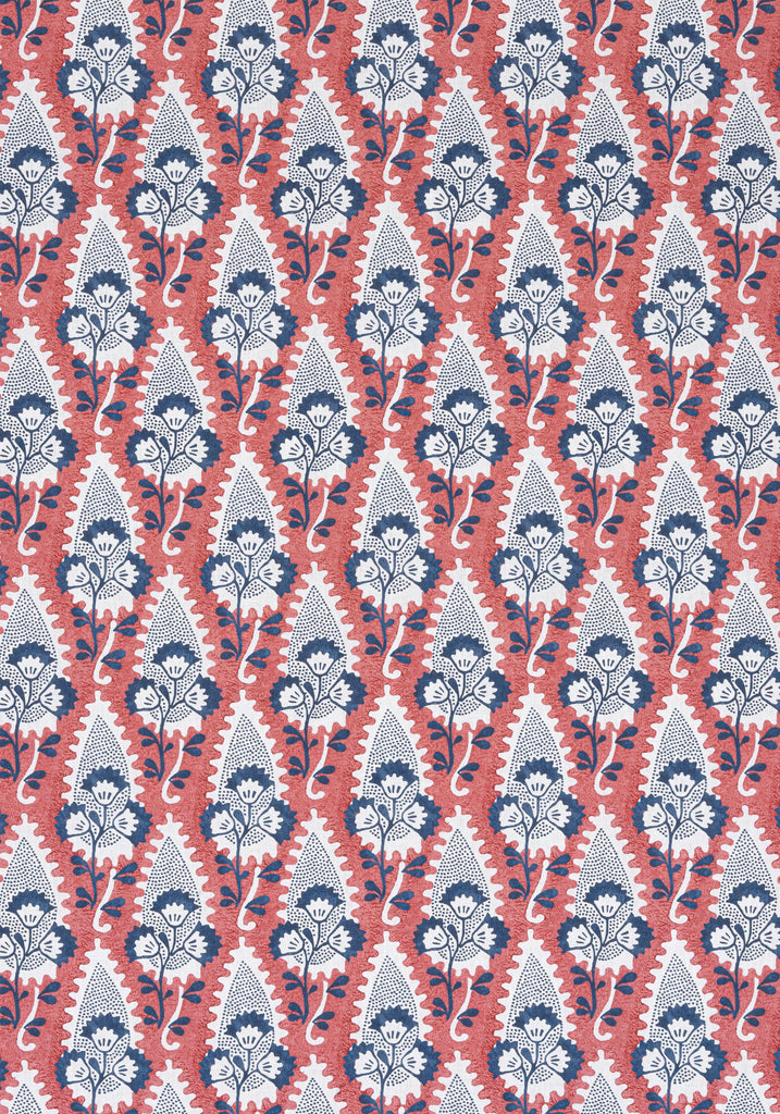 Anna French CORNWALL Red and Blue Fabric