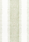 Anna French Javanese Stripe Green And White Fabric