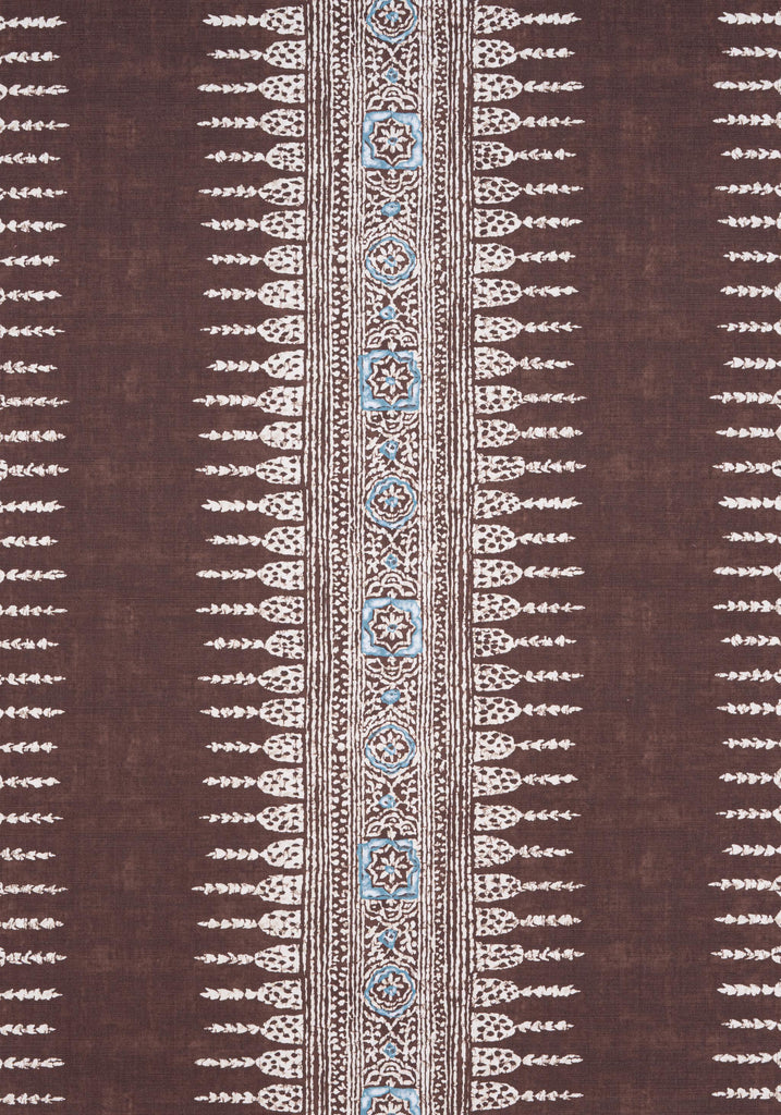 Anna French JAVANESE STRIPE Brown Fabric