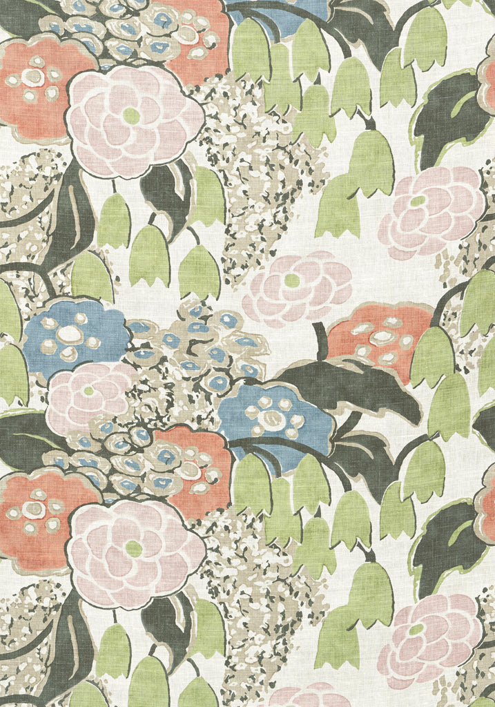 Anna French LAURA Blush and Green Fabric