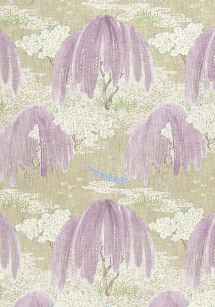 Anna French WILLOW TREE Lavender Fabric